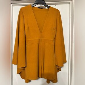 Boohoo Mustard Yellow Jumpsuit